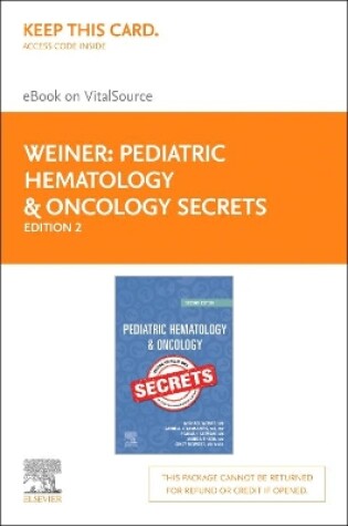 Cover of Pediatric Hematology & Oncology Secrets - Elsevier E-Book on Vitalsource (Retail Access Card)