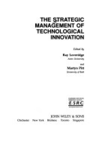 Cover of The Strategic Management of Technological Innovation