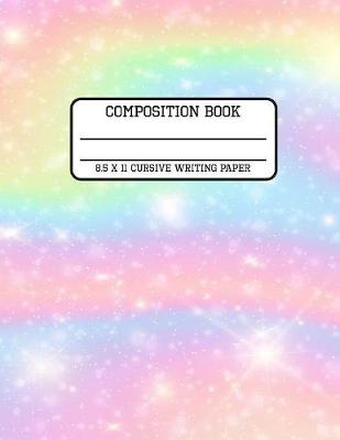 Book cover for Composition Book Cursive Writing Paper