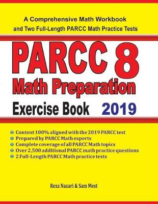Book cover for PARCC 8 Math Preparation Exercise Book