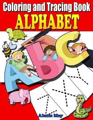 Book cover for Coloring and Tracing Alphabet