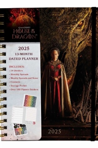 Cover of 2025 House of the Dragon 13-Month Weekly Planner