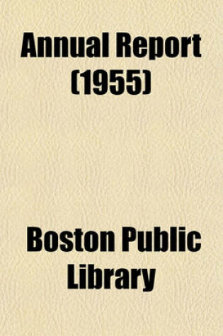 Cover of Annual Report (1955)
