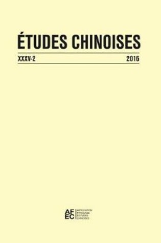 Cover of Etudes Chinoises XXXV-2 (2016)