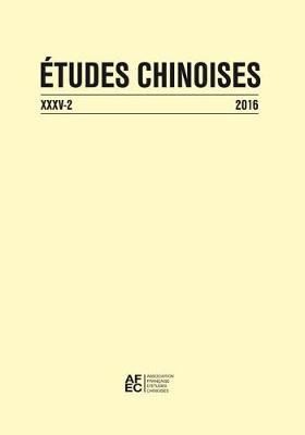 Book cover for Etudes Chinoises XXXV-2 (2016)