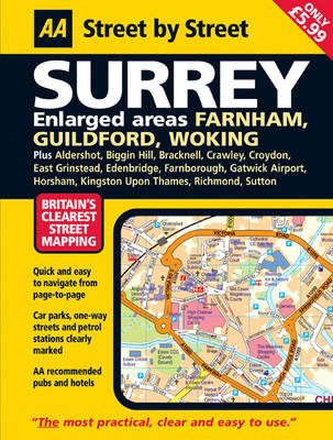 Book cover for AA Street by Street Surrey