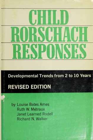 Cover of Child Rorschach Responses