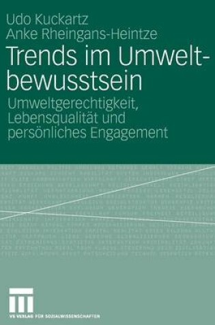 Cover of Trends im Umweltbewusstsein