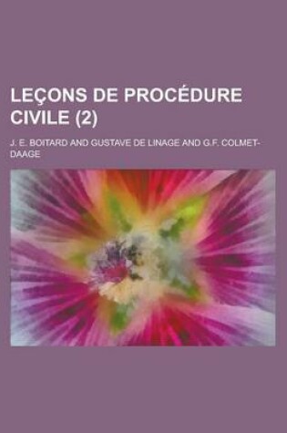 Cover of Lecons de Procedure Civile (2)