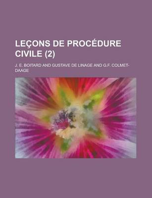 Book cover for Lecons de Procedure Civile (2)