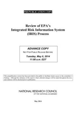 Cover of Review of EPA's Integrated Risk Information System (IRIS) Process