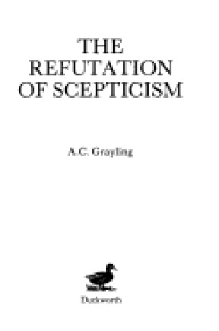 Cover of Refutation of Scepticism