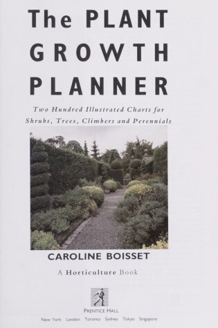 Cover of The Plant Growth Planner