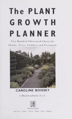 Book cover for The Plant Growth Planner