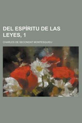 Cover of del Espiritu de Las Leyes, 1