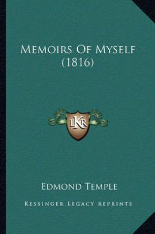 Cover of Memoirs of Myself (1816) Memoirs of Myself (1816)