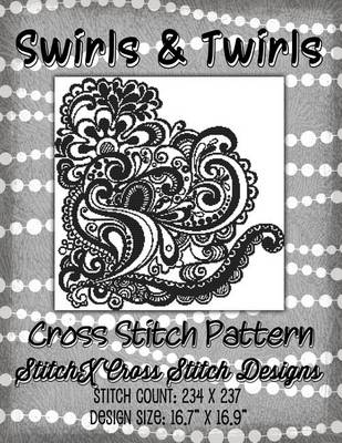 Book cover for Swirls and Twirls Cross Stitch Pattern