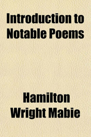 Cover of Introduction to Notable Poems