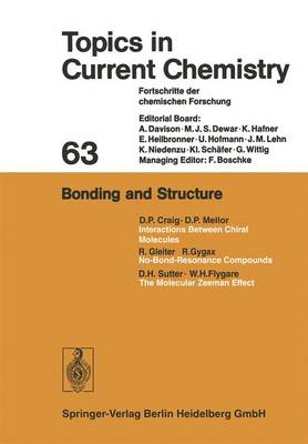 Book cover for Bonding and Structure