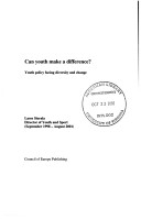 Book cover for Can Youth Make a Difference?