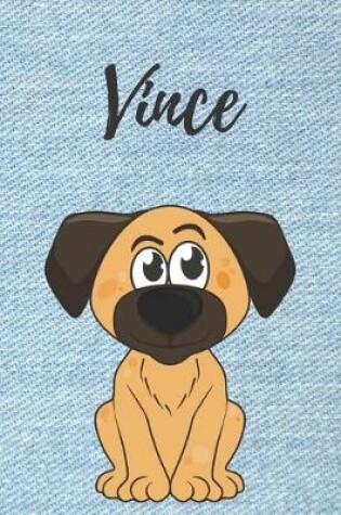 Cover of Vince Malbuch Hunde / Notizbuch / Tagebuch / Journal / DIN A5 / Geschenk