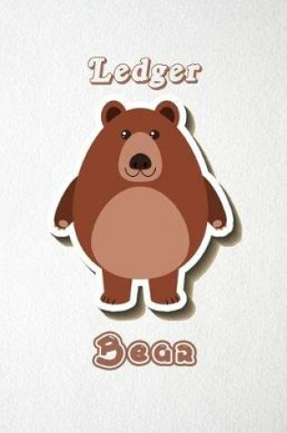 Cover of Ledger Bear A5 Lined Notebook 110 Pages