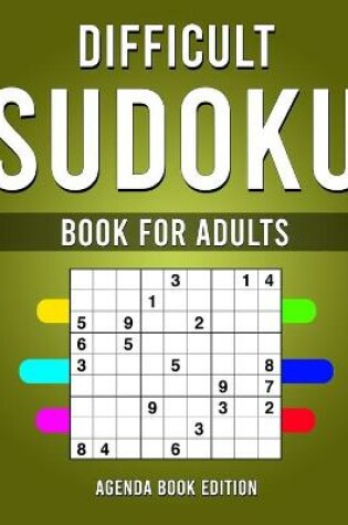 Cover of Difficult Sudoku Book for Adults