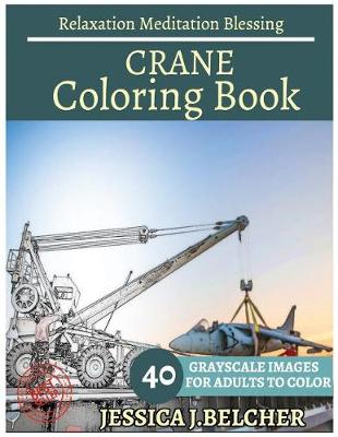 Book cover for Crane Coloring Book for Adults Relaxation Meditation Blessing