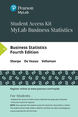 Book cover for MyLab Statistics with Pearson eText Access Code (24 Months) for Business Statistics