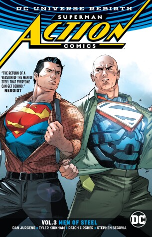 Book cover for Superman: Action Comics Vol. 3: Men of Steel (Rebirth)