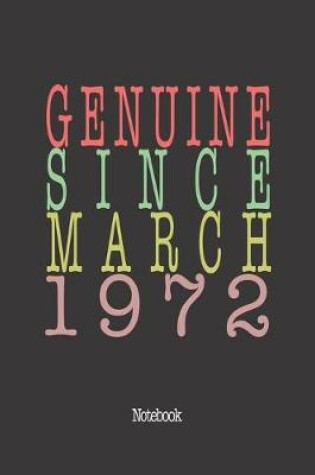 Cover of Genuine Since March 1972