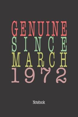 Book cover for Genuine Since March 1972