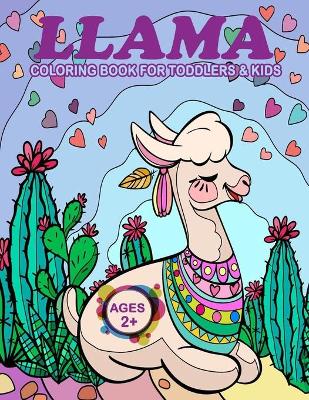 Book cover for Llama Coloring Book