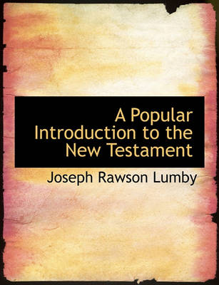 Book cover for A Popular Introduction to the New Testament