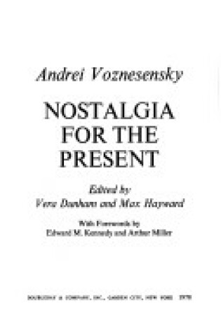 Cover of Nostalgia for the Present
