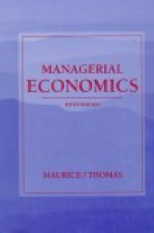 Cover of Managerial Economics