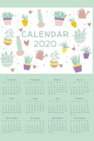 Cover of Cactus Stuff Gifts 2020 Calendar Notebook Fit For Man Sister Women Nurse Kids Girl Teens 120 Pages