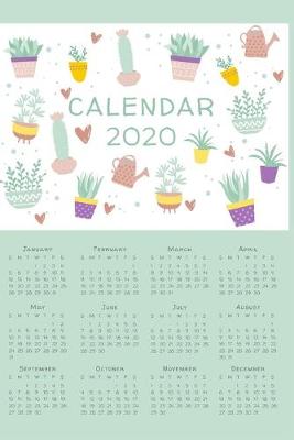 Cover of Cactus Stuff Gifts 2020 Calendar Notebook Fit For Man Sister Women Nurse Kids Girl Teens 120 Pages