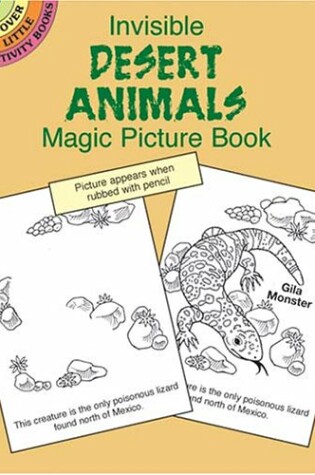 Cover of Invisible Desert Animals Magic Pict