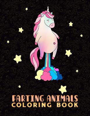 Book cover for farting animals coloring book