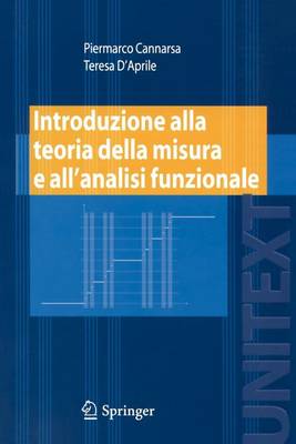 Book cover for Introduzione Alla Teoria Della Misura E All Analisi Funzionale