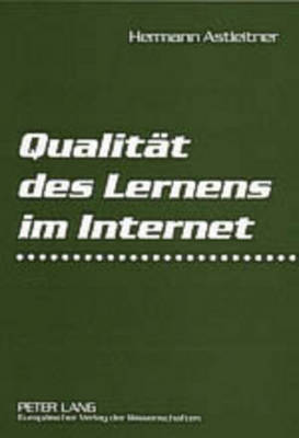 Book cover for Qualitaet Des Lernens Im Internet