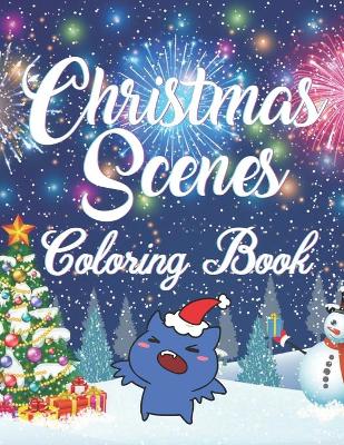 Book cover for Christmas Scenes Coloring Book