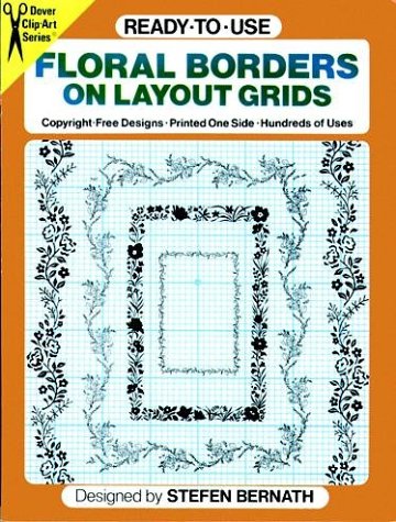 Book cover for Ready-to-Use Floral Borders on Layout Grids