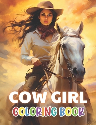 Book cover for Cow Girl Coloring Book