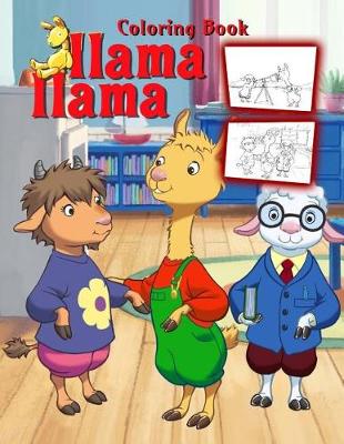 Book cover for Llama Llama Coloring Book