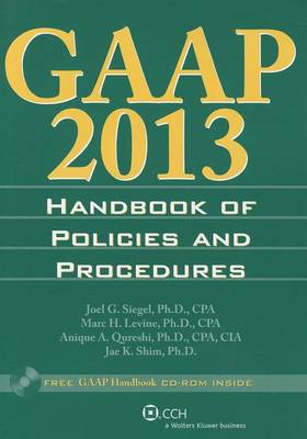 Cover of GAAP Handbook of Policies and Procedures (W/CD-ROM) (2013)