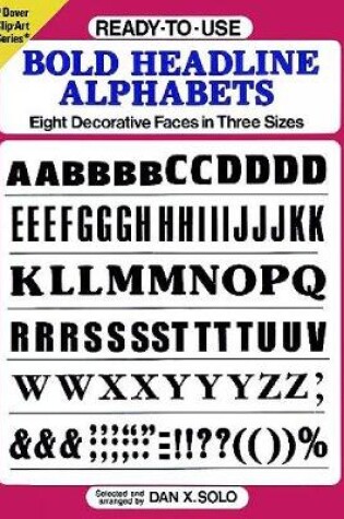 Cover of Ready-to-Use Bold Headline Alphabets