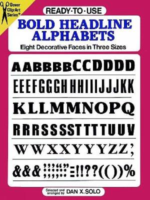 Cover of Ready-to-Use Bold Headline Alphabets