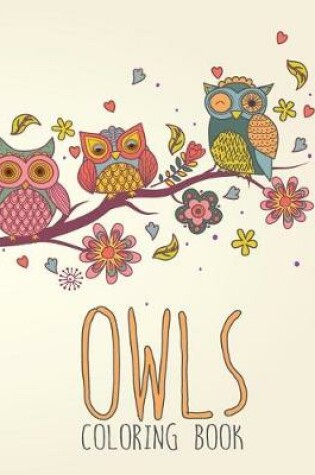 Cover of Owls Coloring Book